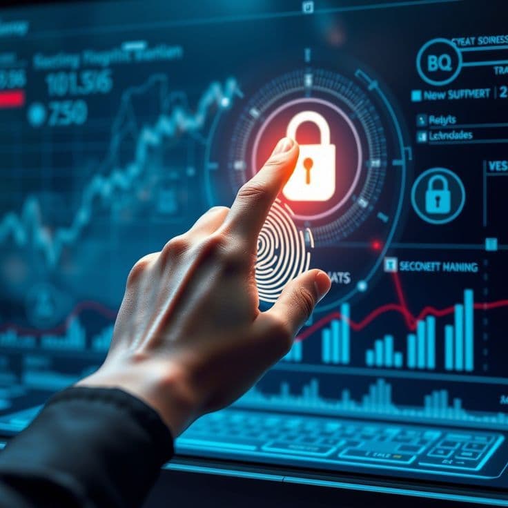 Fingerprint biometric security interface