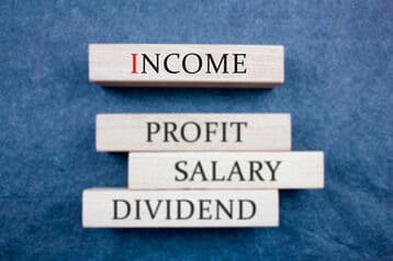 a jenga stick wood that has the word income, profit, salary and dividend written on it - salary structure - BizEdge blog