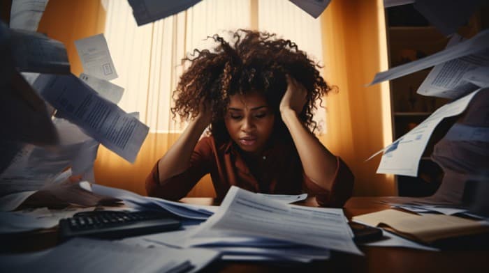 a lady feeling anxiety induced - task clarity - BizEdge blog