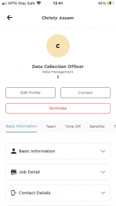 Profile of Christy Assam, a Data Collection Officer