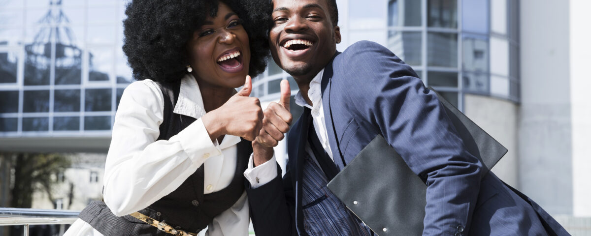 Two happy employees-How to Create Fair and Efficient Shift Schedules for Your Team - BizEdge blog
