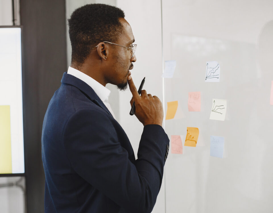 A picture of a man strategizing - Why Your Retention Strategy Needs a Mid-Level Focus - BizEdge Blog