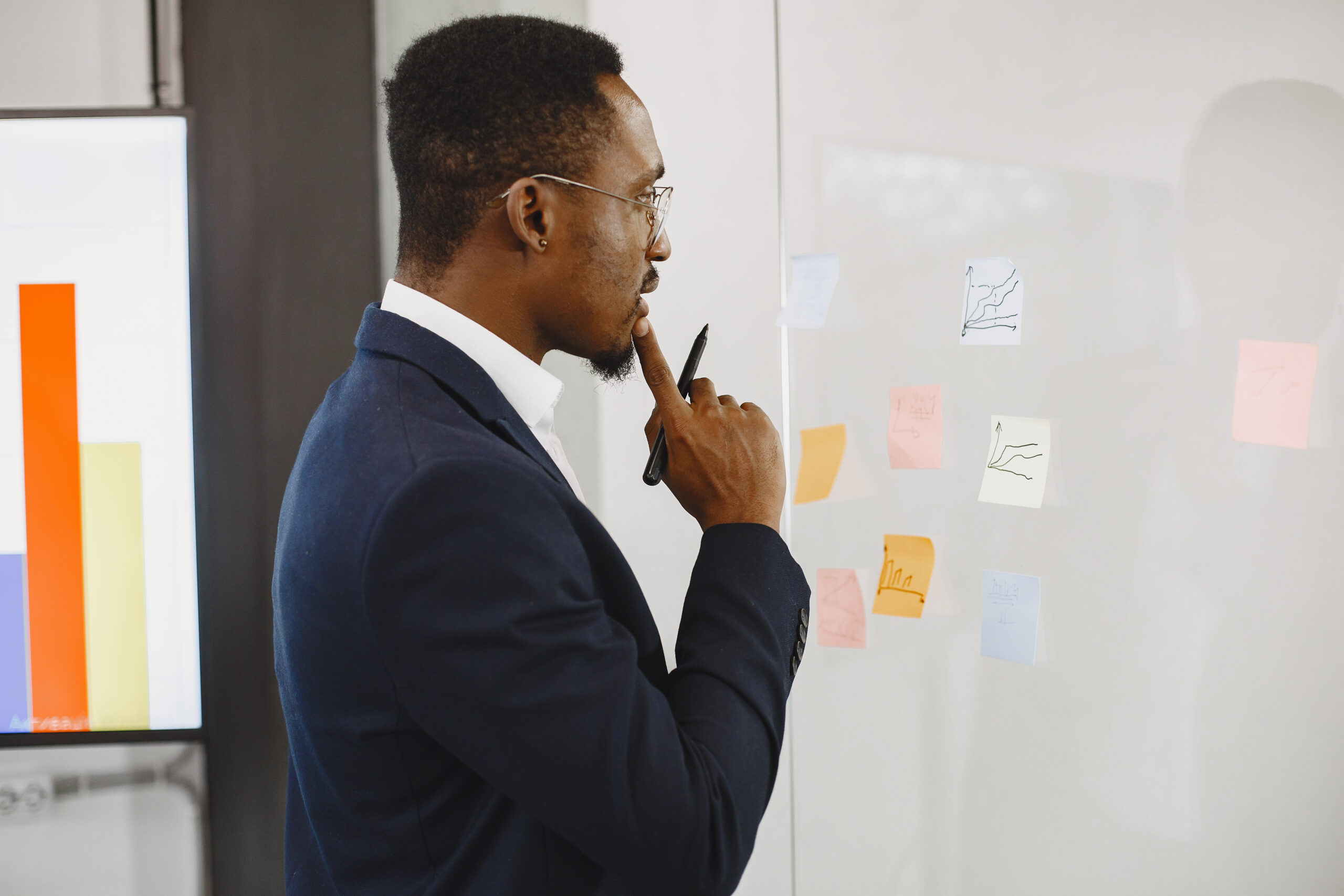 A picture of a man strategizing - Why Your Retention Strategy Needs a Mid-Level Focus - BizEdge Blog