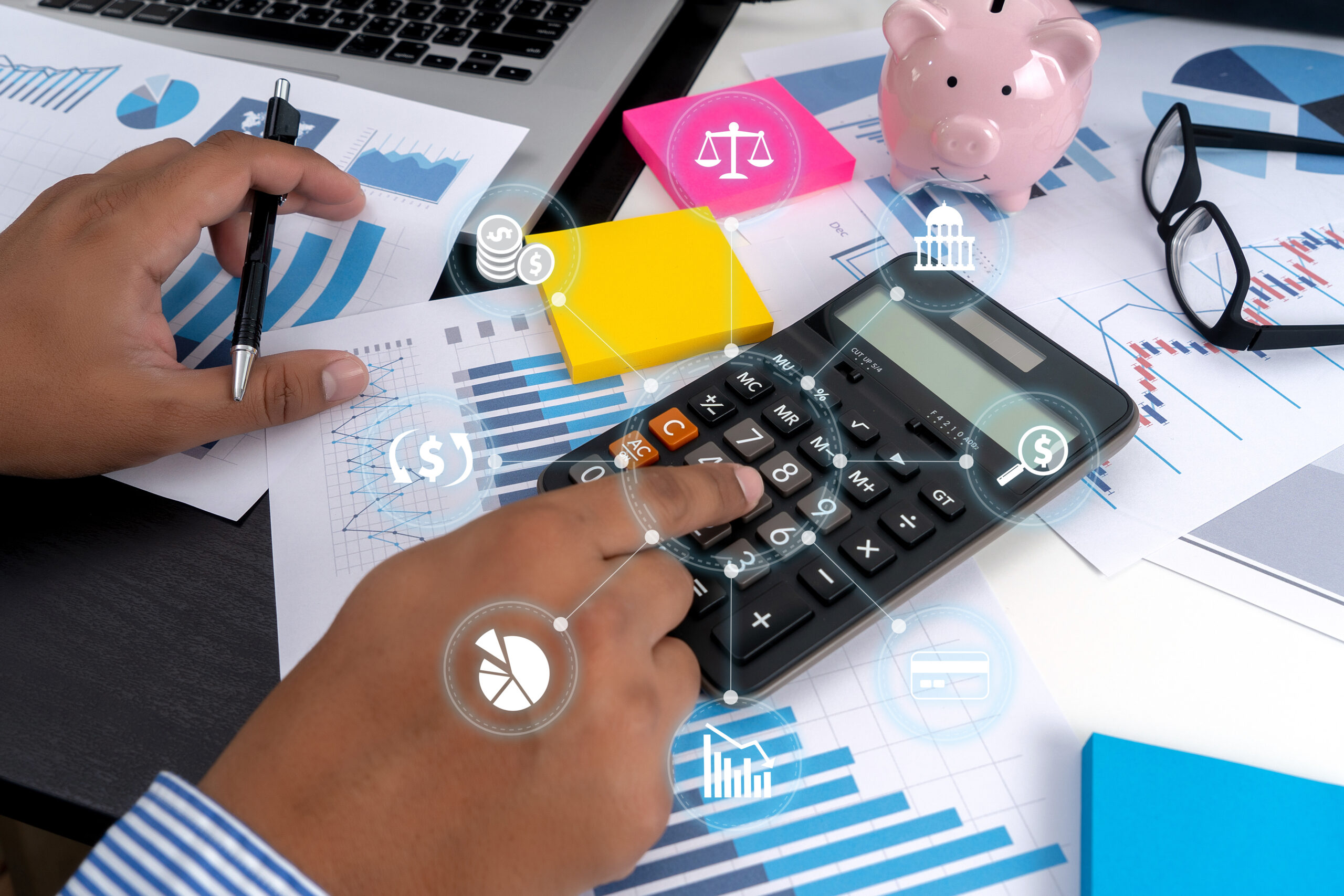 finance documents digital graph finance with social network diagram - total employee cost - BizEdge blog