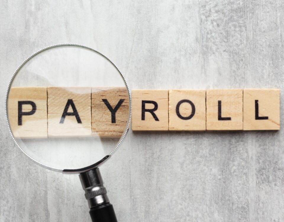 payroll concept with wooden cubes - payroll software - BizEdge blog