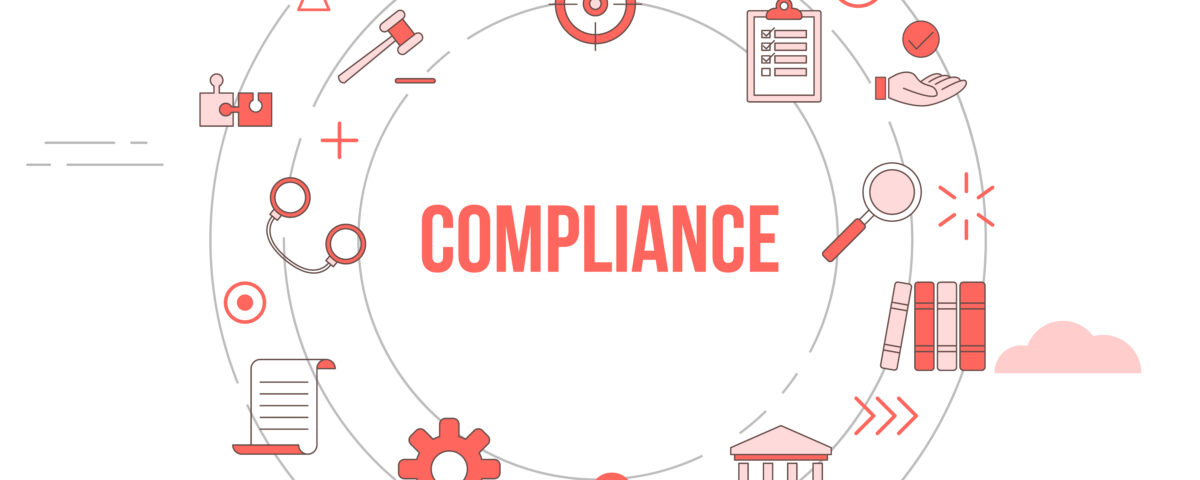 ompliance concept with icon set template banner and circle round shape vector illustration - payroll and compliance - BizEdge Blog