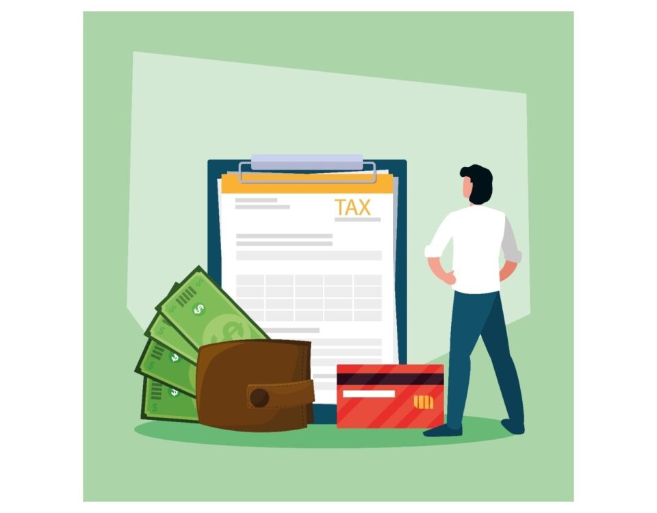 A man looking at a board that has the word tax written on it - New PAYE Tax Law in Nigeria - BizEge blog