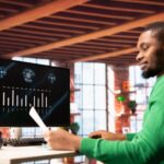 5 Factors to Consider Picture of a guy using a monitor -Before Adopting an AI-Powered HR System